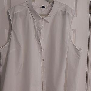 Roman's Sleeveless Button Down Size 36
